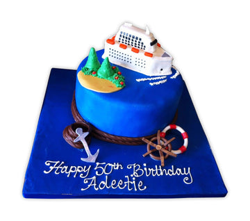 Cruise Fondant Cake