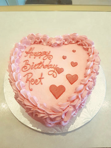 Heart rosette Birthday Cake