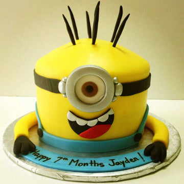 Naughty Minion Theme Cake