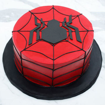 Saving Life Like Spider Man Theme Cake