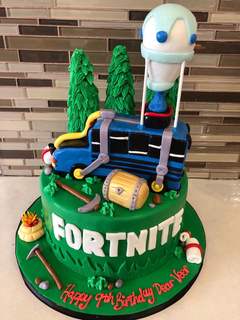 Fortnite Fondant Birthday cake