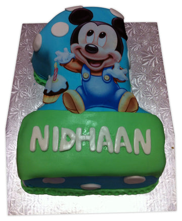 Nidhaan 1st Birthday Molded cake