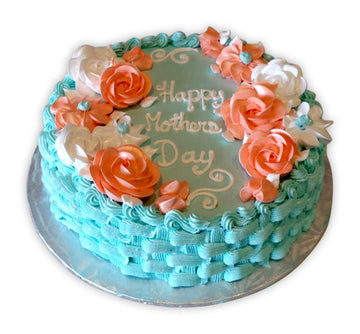 Teal Basket Cake