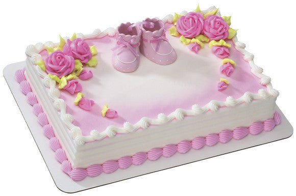 Pink Baby Booties