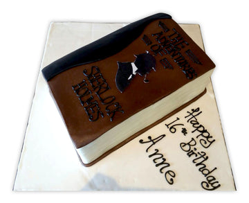 Sherlock Holmes Book Molded cake