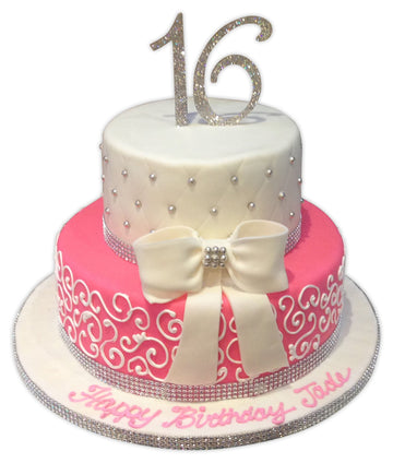 Jade Sweet Sixteen Fondant Cake