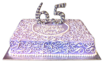 Rosa 65th birthday Cake