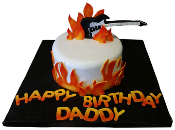 Guitar Fondant Cake