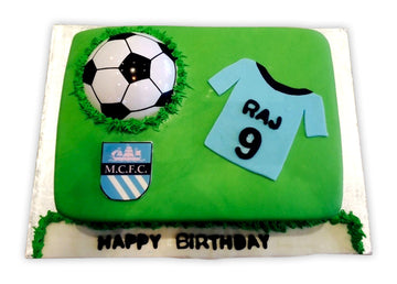 Raj Soccer Fondant Cake