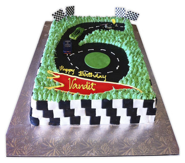 Vandit Car Track cake