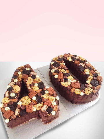 Choco Cookie Number Cake