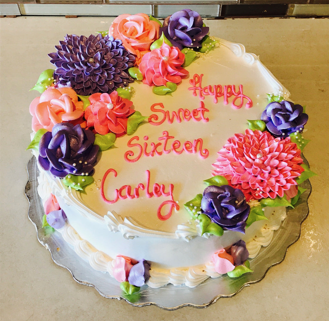 Carley Sweet Sixteen Cake