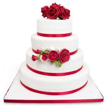 4 Tier Red Love Cake