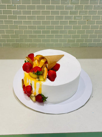 FRUIT CONE BIRTHDAY CAKE