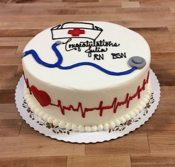 Care For My Heart Beat Theme Cake