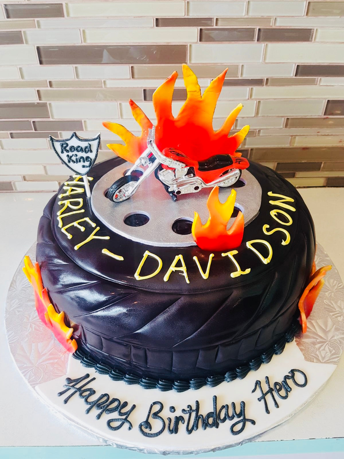 Bike Fondant Cake