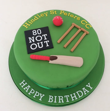 Cricket Addiction Theme Cake