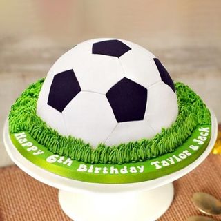 Playing Football With Full Of My Heart Theme Cake