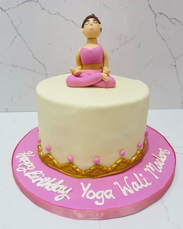 Yoga Fondant Cake