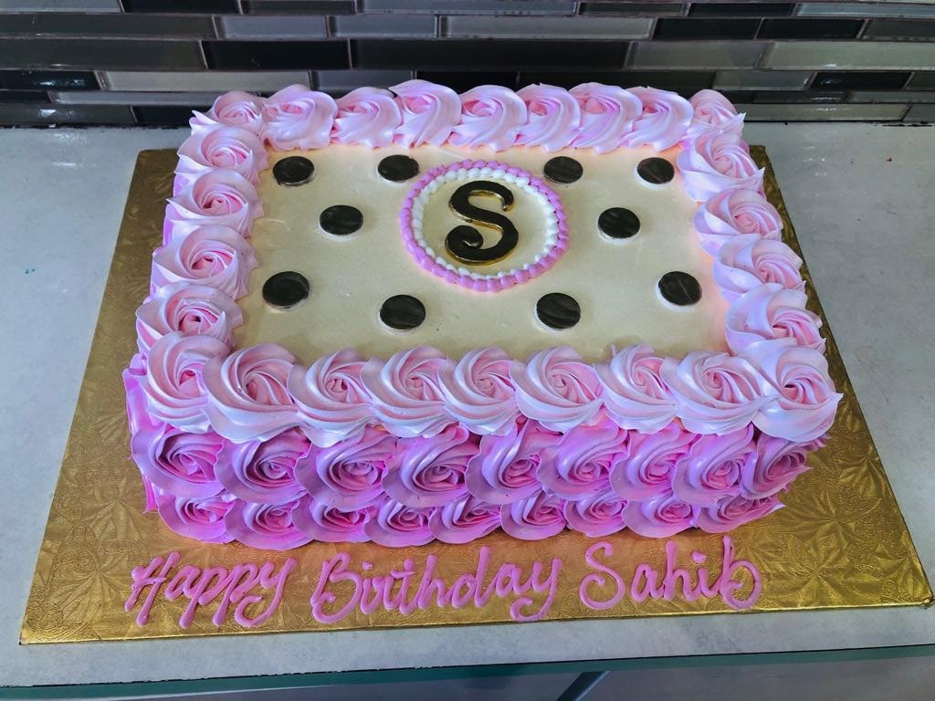 Sahib Rosette Birthday Cake