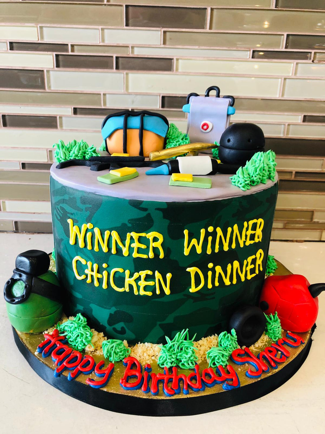 PUBG Birthday Cake