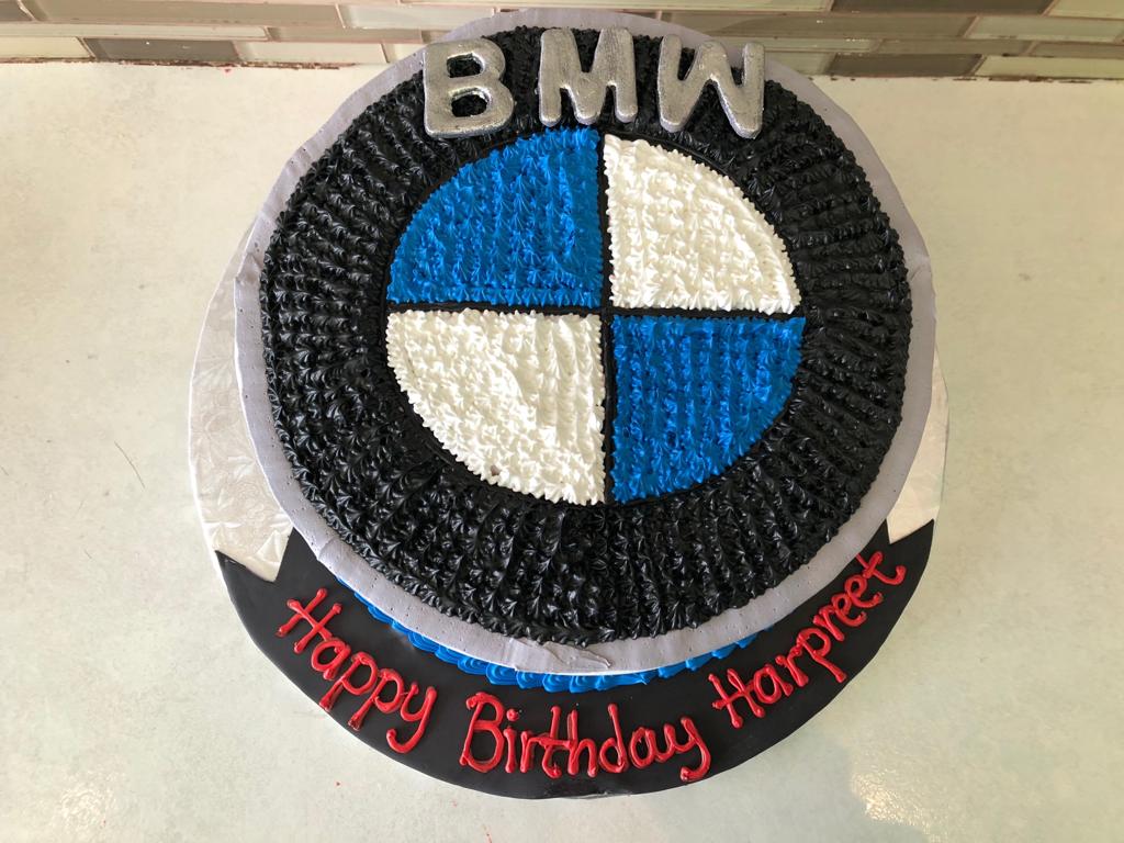 BMW logo cake