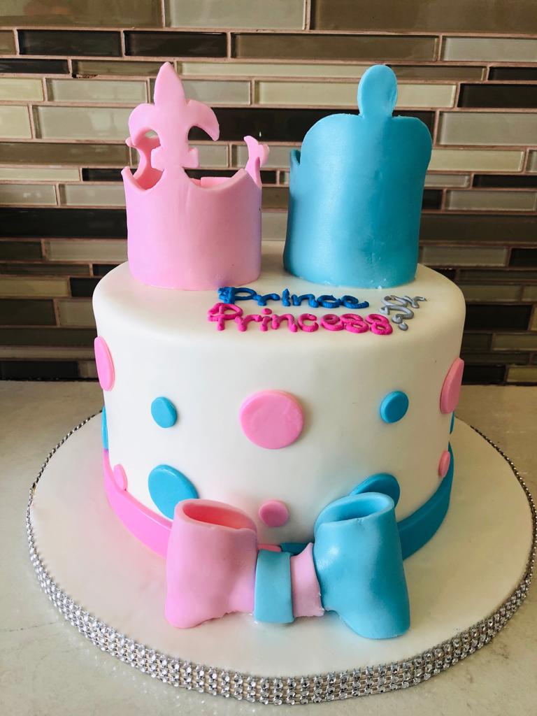 Prince or Princess crown cake