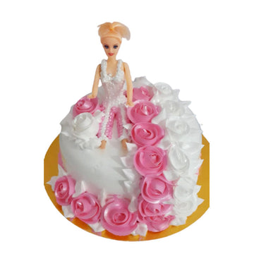 Father Princess Doll Theme Cake