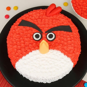 Angry Bird In Bad Mood Theme Cake