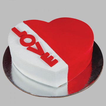 Heart Shape Theme Cake For Lovers