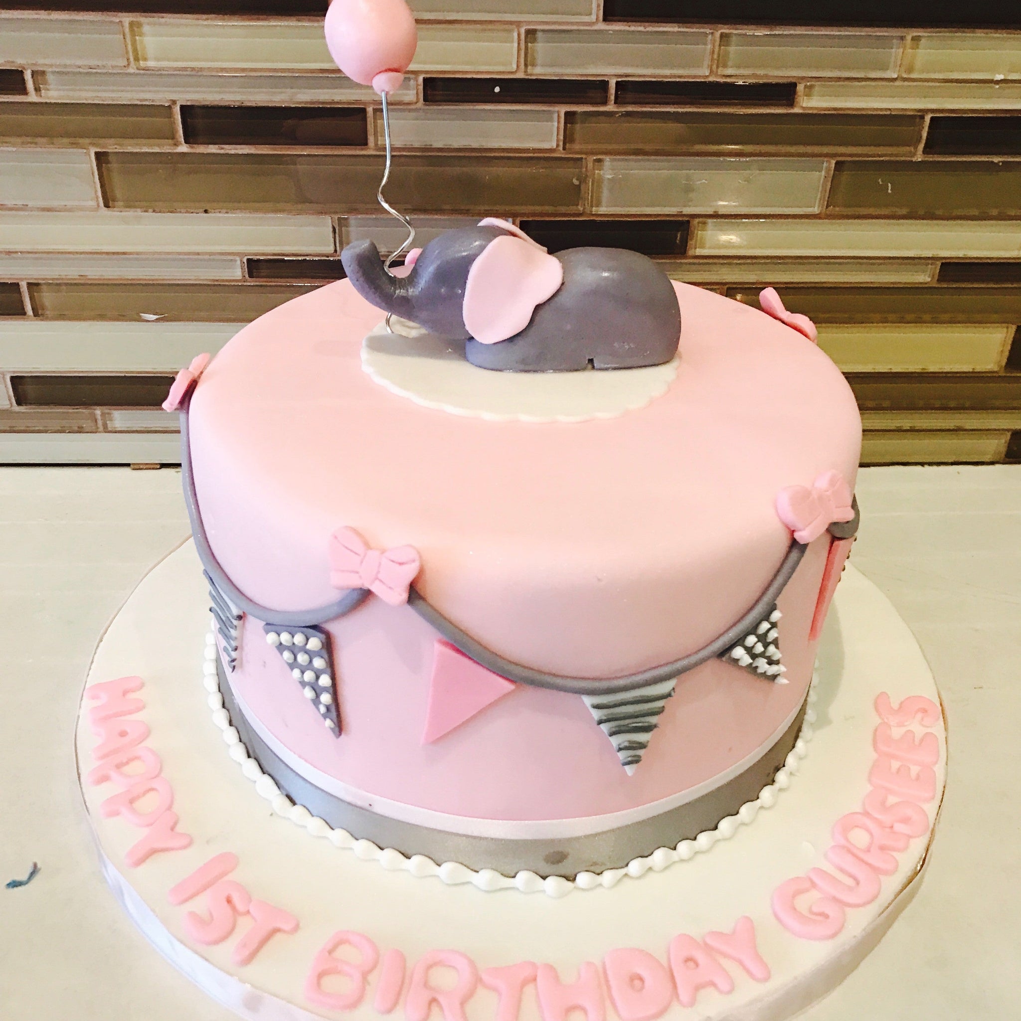 Elephant Birthday Cake