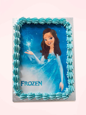 Custom Frozen Caricature Sheet Cake