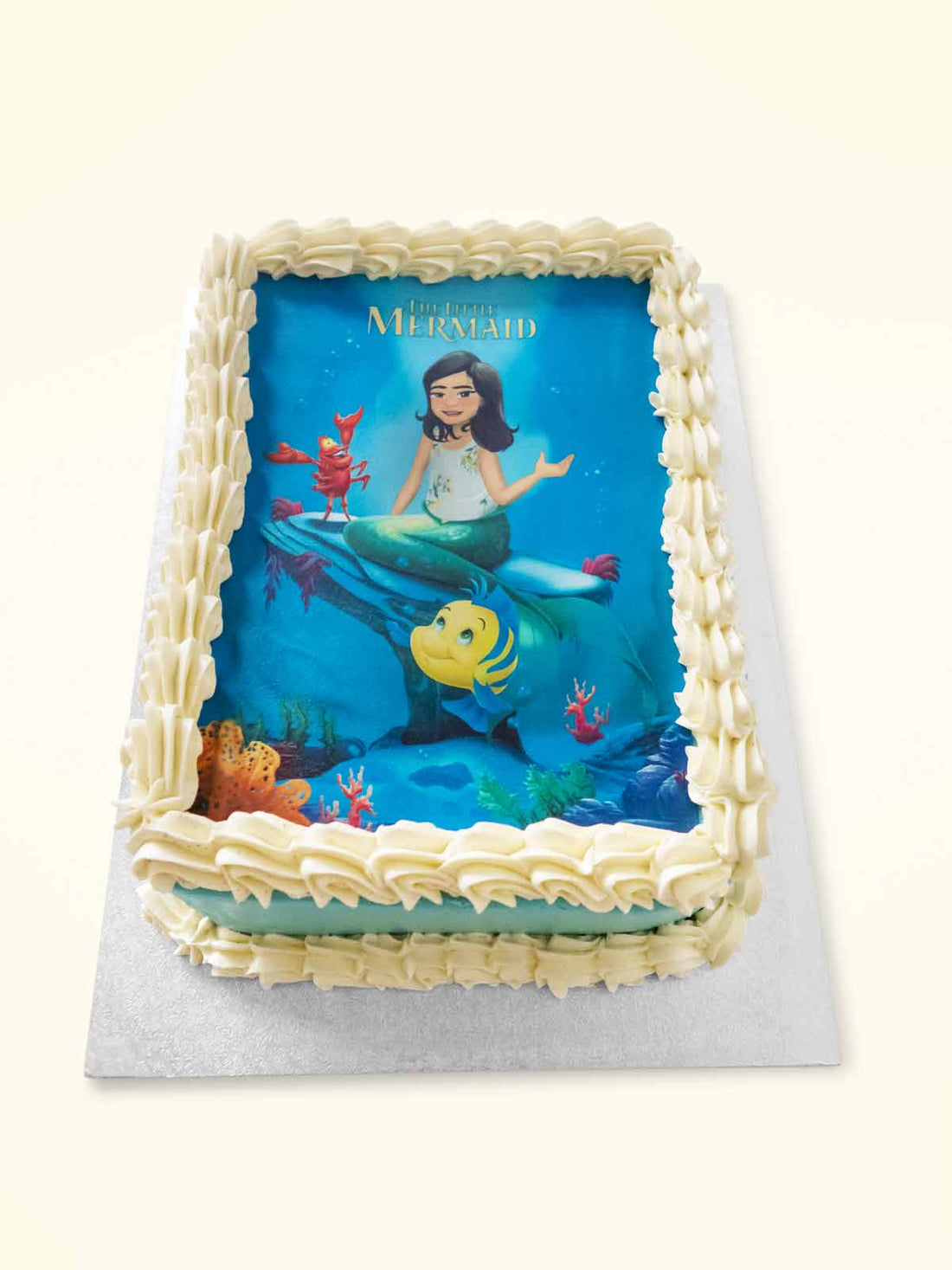 Custom Little Mermaid Caricature Sheet Cake