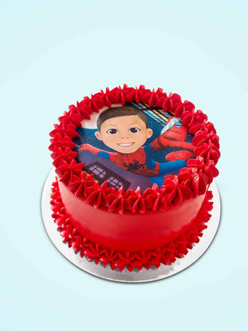 Custom Spiderman Caricature Cake