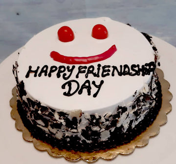 Cute Smiley Friendship Day Cake