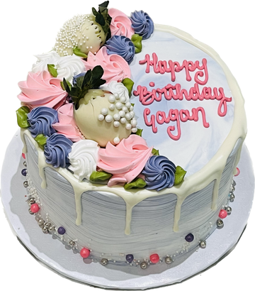 GAGAN FLORAL BIRTHDAY CAKE