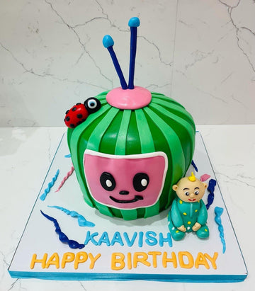 KAAVISH COCOMELON FONDANT CAKE