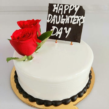 Happy Daughter's Day Vanilla Cake