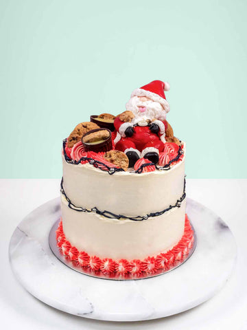 Disco Santa Christmas Cake