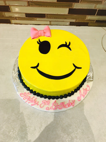 Winky Emoji Cake