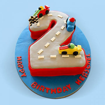 Car Loves For Child Theme Cake