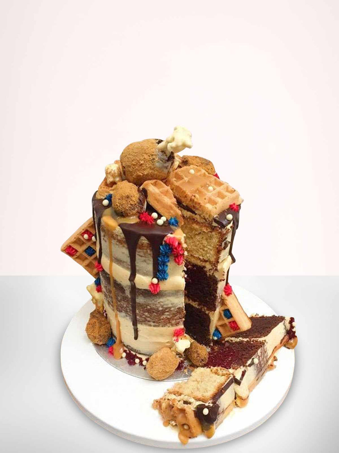 Fried Chicken 'n' Waffle Cake