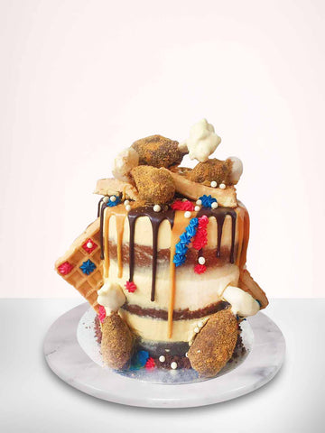 Fried Chicken 'n' Waffle Cake