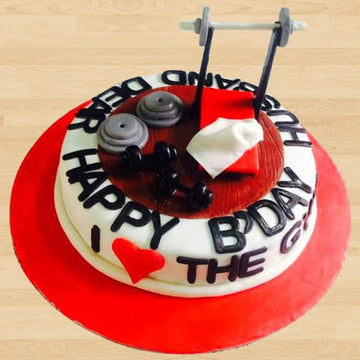 Husband Gym Addiction Theme Cake