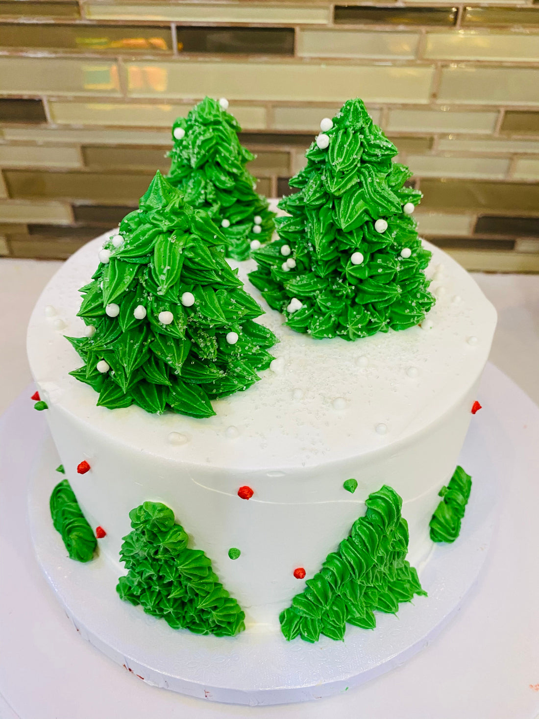 Standing Tree christmas Cake