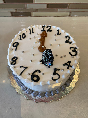 NEW YEAR CLOCK CAKE