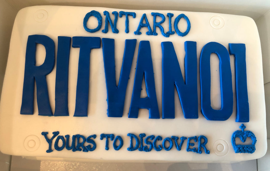 ONTARIO NUMBER PLATE CAKE