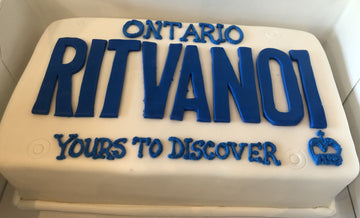 ONTARIO NUMBER PLATE CAKE