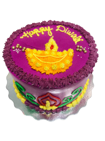 PURPLE DEEPAWALI CAKE