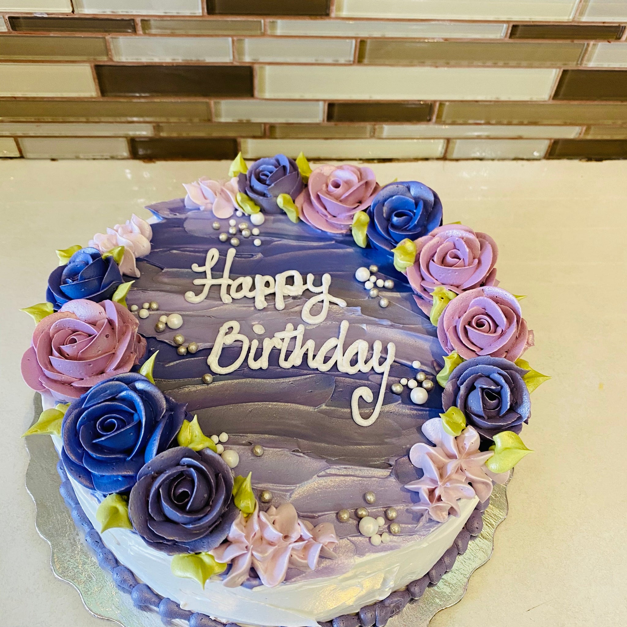 PURPLE SHIMMER CAKE